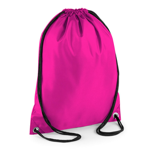 BagBase Budget vanntett sportssekk med snøring (11 liter) Fuchsia One Size Fuchsia