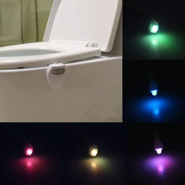 Oppladbar toalettlampe nattlys med bevegelsessensor