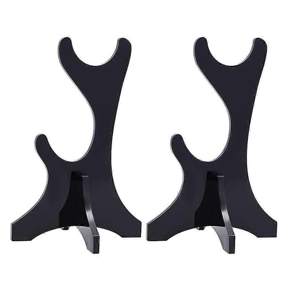 2 stk. Sværd Display Stand 2-lags Akryl Sværdholder Bordplade Sværd Display Rack