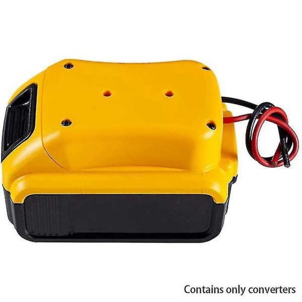 2 st Batteriadapter för Dewalt 20V Batteri 18V Dockningsströmkontakt 12 AWG Robotkablar Anslut