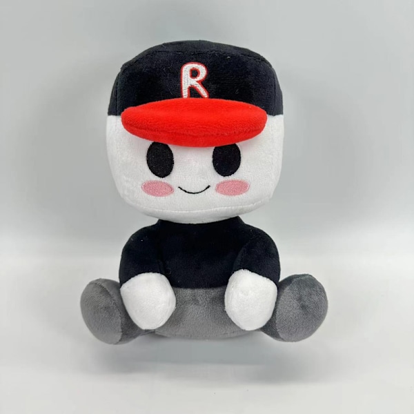Blox Buddy Plyschleksak, Roblox Bacon Girl, Cool Boy Hat Dock, Julplyschdocka Present, Baseboll Baby Plyschleksak, Present till Män och Kvinnor Little boy with red hat