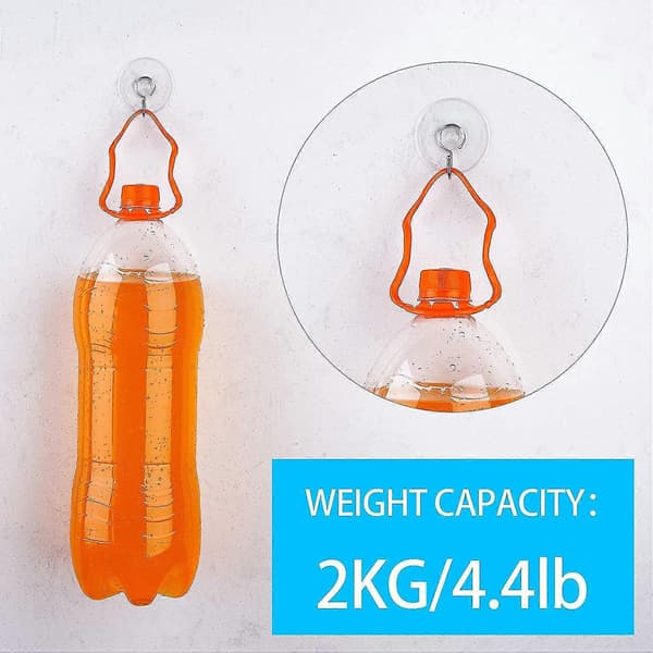 Universal PVC Sugkoppskrok - 40-pack S, kan fästas på alla släta ytor