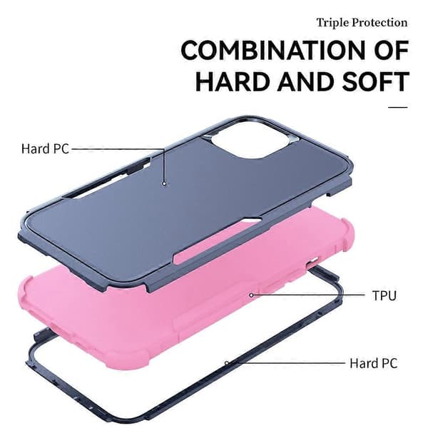 Commuter TPU + PC -puhelinkotelo iPhone 15:lle