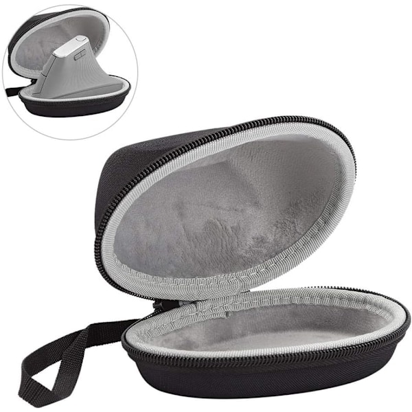 Logitech MX Vertical Mouse -kannettava säilytyspussi, Logitech MX Vertical Mouse EVA -matkakotelo, vedenpitävä/pudotusta kestävä, käsihihnalla