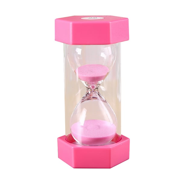 Sandtimer 3/5/10/20/30/60 minuter kökstimer barnspel leksaker, prydnader, högkvalitativ anti-fall sandtimer pink 10 minutes
