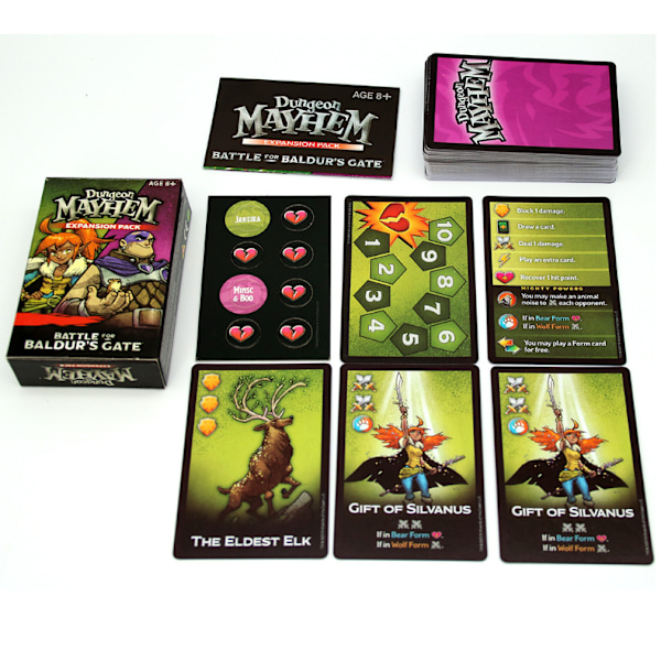 Dungeons & Dragons Kortspill: Monster Madness, Monokrom, Flerfarget, Standard Extended version