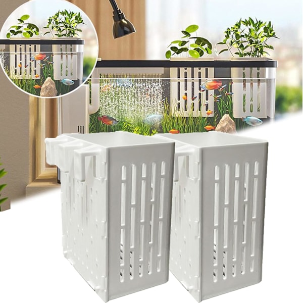 Hydroponisk planteringskorg för fiskakvarium, vattengräs planteringskorg, blomkruka fiskakvarium dekoration fiskakvarium planter ihålig planteringskorg Waffle