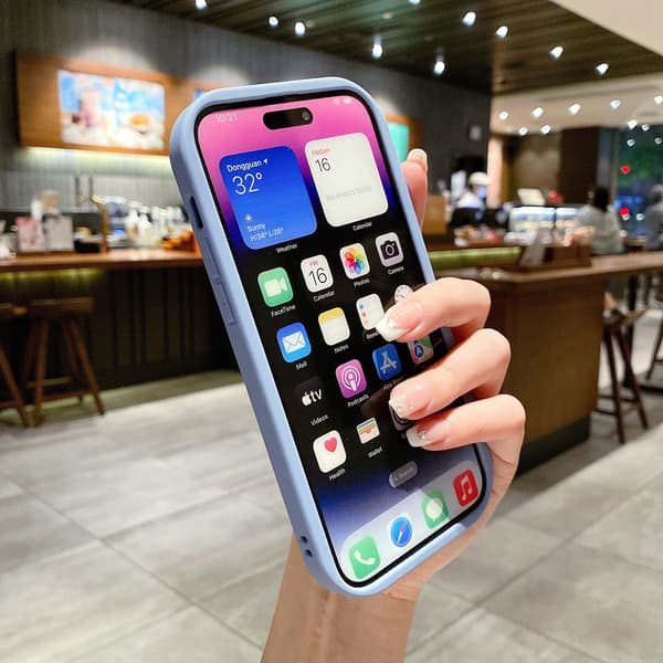 Matt telefondeksel for iPhone 14 Plus Pro Max Slim Støtsikkert Matt Deksel