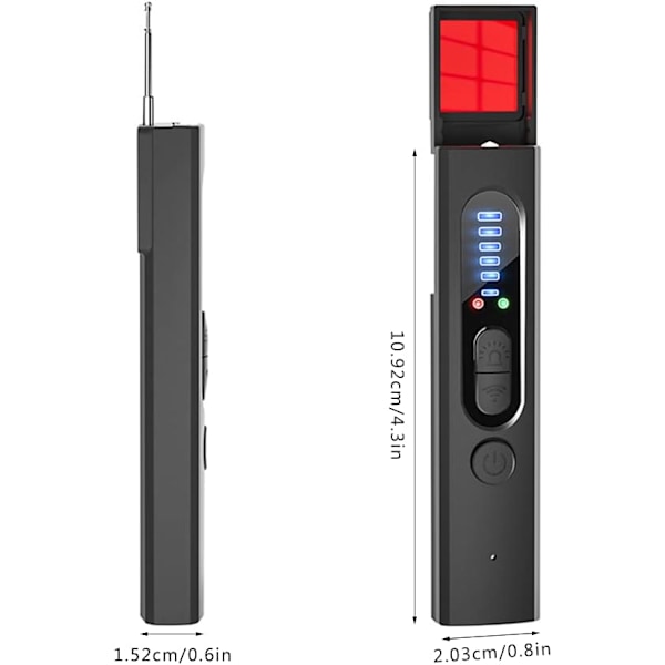 Skjult Kamera Detektor, Kamera Detektor, Bug Detektor Anti Spion, Kamera Detektor Enhed, Kamera Detektor til Hoteller