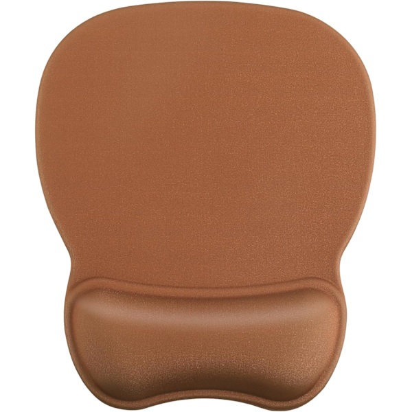 Ergonomisk musmatta med handledsstöd i minnesskum, bekväm datormusmatta för bärbar dator, smärtlindrande handledsstöd Pure Brown