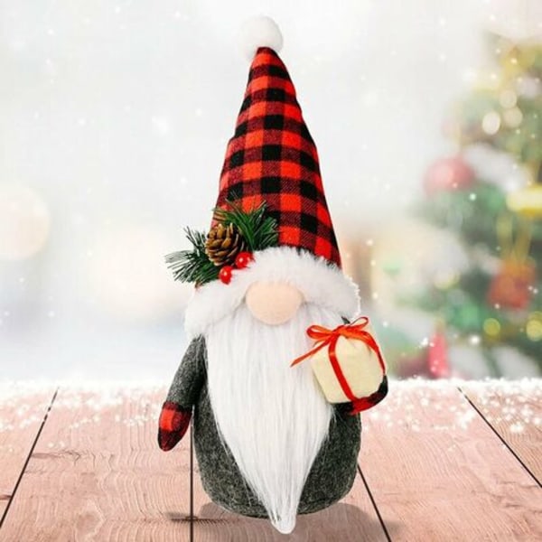 Kpl ruotsalaiset pehmoiset joulupukin tontut, käsintehdyt pehmotontut joulukoristeet, joulutontut koristeet, Chris