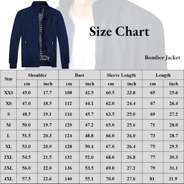 Herre Sommer Bomber Jakker Casual Letvægts Vindjakke Sports Jakke Cargo Ydertøj XS Black