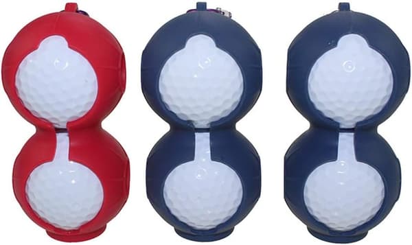 3-pack Silikon Golfpåsehållare Midjepack Organizer med Karabinkrok