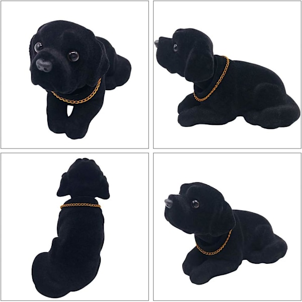 Hovedrystende Labrador, bildekoration nikkende hund tilbehør høj simulering hund instrumentbræt bil kontor dekoration (Labrador)