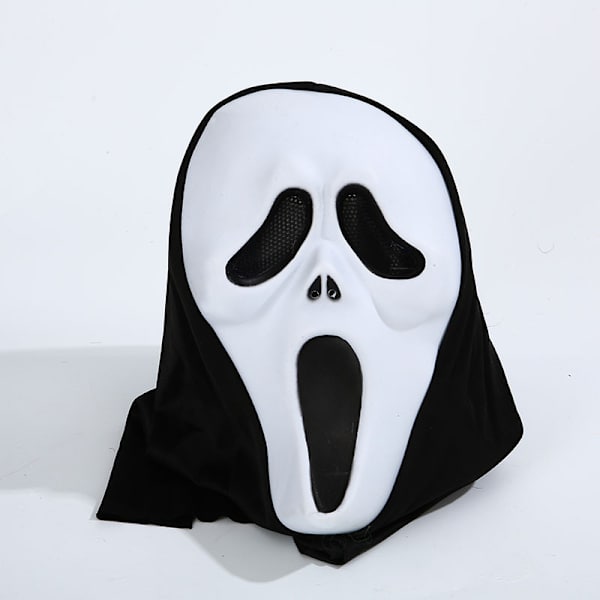Skrikmask - Ghost Face Scream Horror Huvudöverdrag Rolig Dräkt Eva Spökfestival Mask