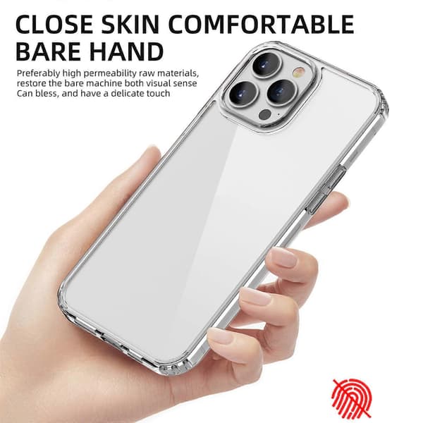 iPhone 13 Pro iPAKY Läpinäkyvä Iskunkestävä TPU + PC Suojakotelo