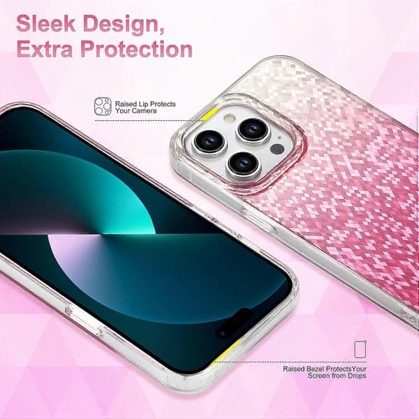 Til iPhone 14 Pro Max Cover Dobbelt Side IMD PC+TPU Stødsikkert Telefoncover