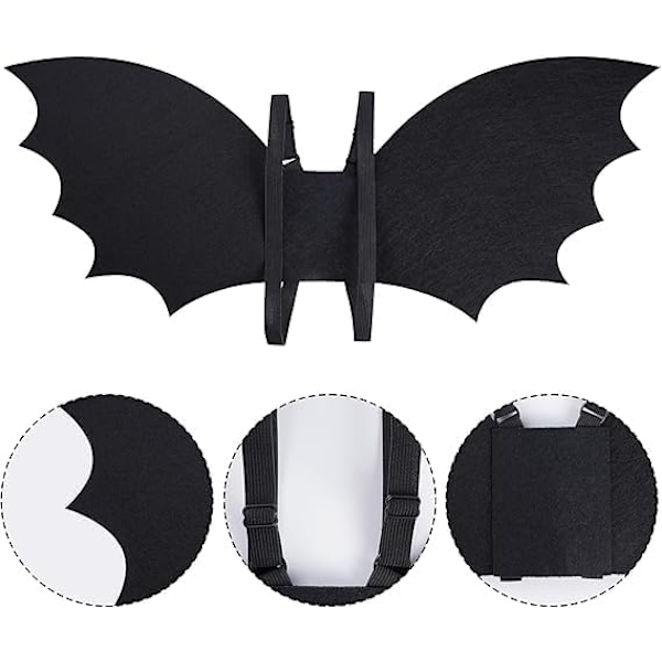 Barnfest Batvingar Mask Set Icke-vävd Rollspel Rekvisita, Rekvisita, Mask