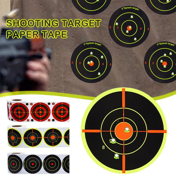 200 st/rulle Skjutmål Självhäftande Skjutmål Splatter R