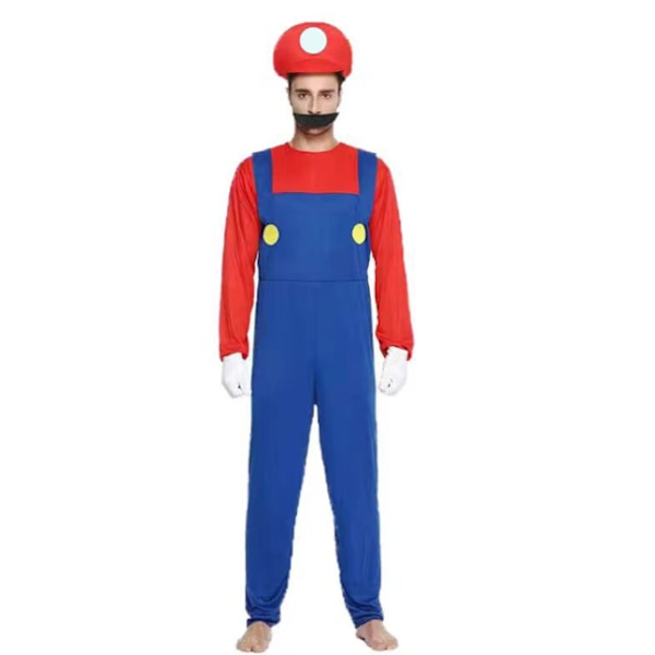 Lasten Super Mario Luigi Bros. Cosplay-asu Adult male red XS:140-150CM