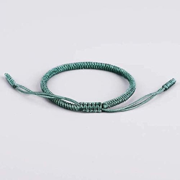 Tibetanskt andligt armband | Man Kvinna | Handgjort armband | Traditionell buddhistisk knut, för män och kvinnor Turquesa