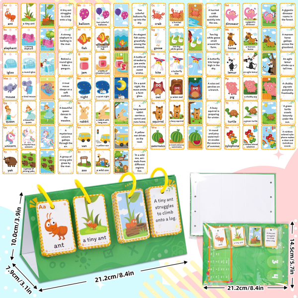 104 ord fras tabell pedagogiska kort Engelska Kortstavningsspel Baby bokstav kognitiv parning