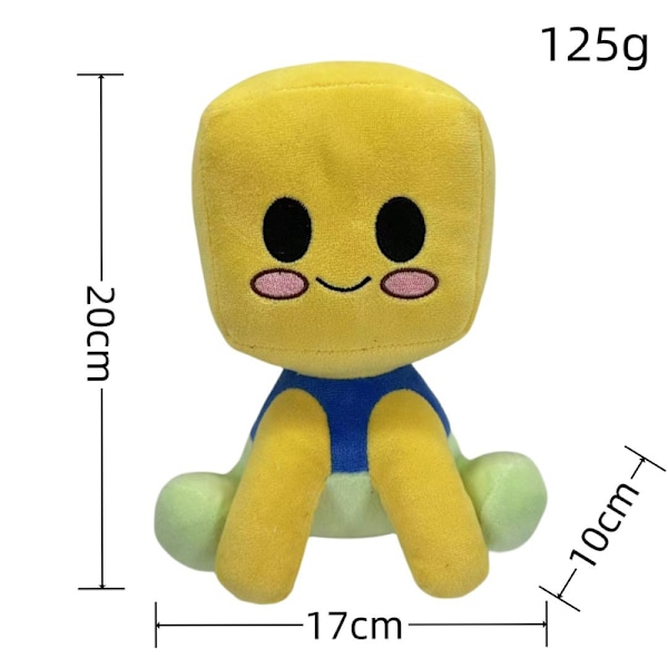 Blox Buddy Plyschleksak, Roblox Bacon Girl, Cool Boy Hat Dock, Julplyschdocka Present, Baseboll Baby Plyschleksak, Present till Män och Kvinnor Yellow Little Man