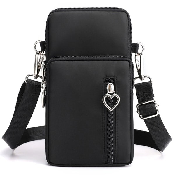 Liten crossbody-plånbokstelefonväska för damer