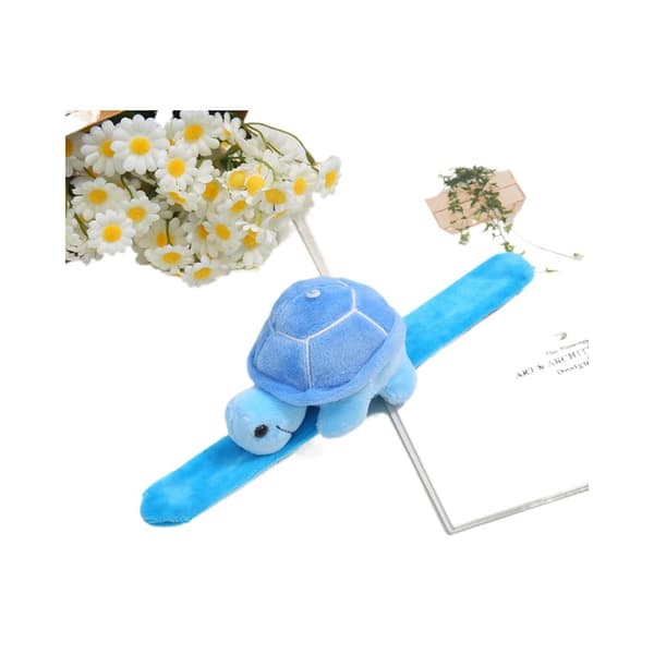 3 st Turtle Slapping Armband Plysch Hug Slapping Armband Barnkalas Present Tillbehör Snap Snap Snap Ring