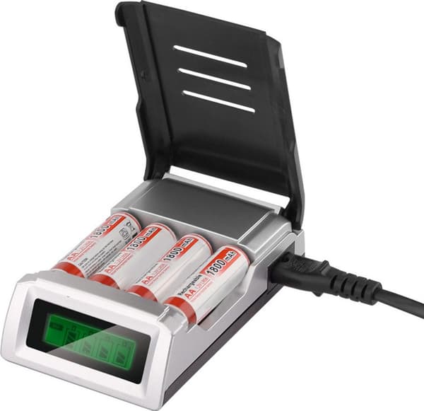 Universal Batteriladdare LCD-laddare för 4 AA AAA Snabbladdare