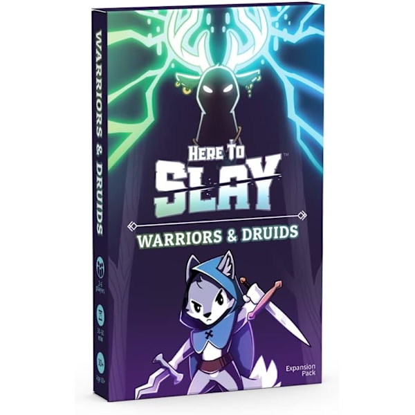 Here to Slay Warrior & Druid -laajennuspakkaus - Suunniteltu lisättäväksi Here to Slay -peruspeliin