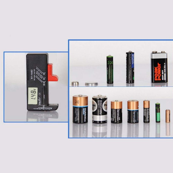 Digital Spänningstestare för Universalbatterier, Laddare, Knappceller