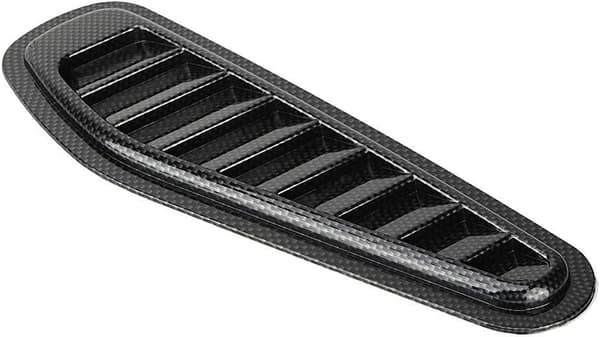 2 stk. Karbonfiberstil, Luftinntaksventilhette for bil, Universell