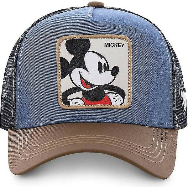 Nytt varumärke Anime Cartoon Mickey Donald Duck Snapback Bomullsmössa Herr Dam Hip Hop Pappa Mesh Hat Trucker Hat Dropshipping DONALD DUCK BLACK