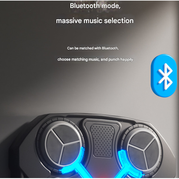 Smart Scoring Boksetræningsmaskine med Musik, Bluetooth, Sport, Fitness, Boksetræner, Afstressende Legetøj pink Bluetooth version