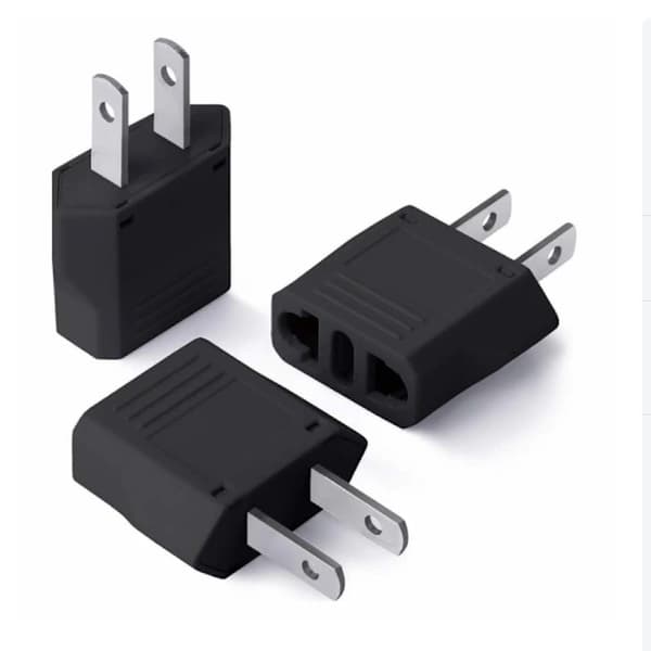 iPhone Lader - Hurtiglader Hode + Kabel 20W USB-C + EU til US Adapter, Hvit 2-Pakning (med Oppbevaringspose for Lader)