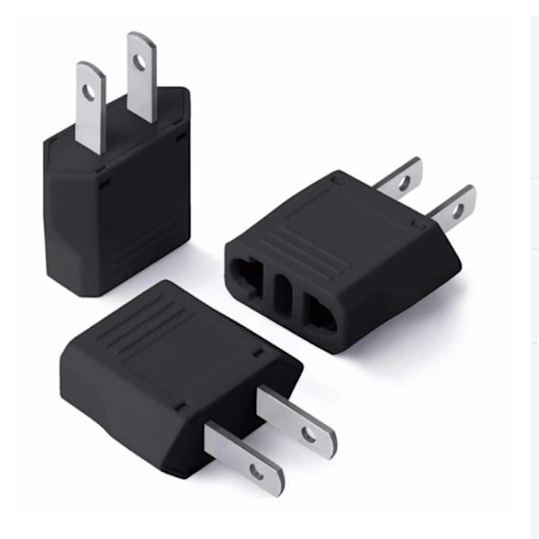 iPhone Oplader - Hurtig Oplader Hoved + Kabel 20W USB-C + EU til US Adapter, Hvid 2-pak (med Oplader Opbevaringspose)
