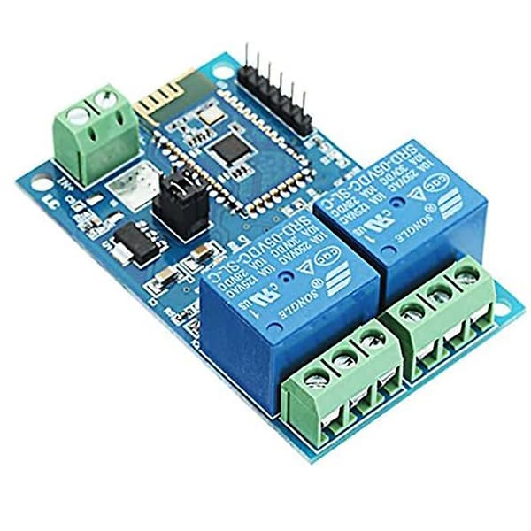 12V 2-kanals Bluetooth Relämodul Smart Hem Mobil APP Fjärrkontroll Switch Dubbel WiFi Modul