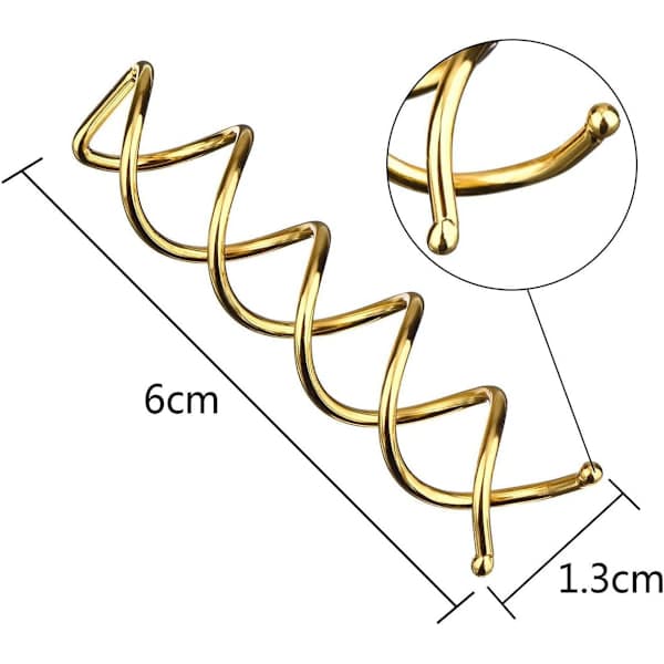 20 stk. spiralhårnåler, spiralhårnåler, mini hårnåler