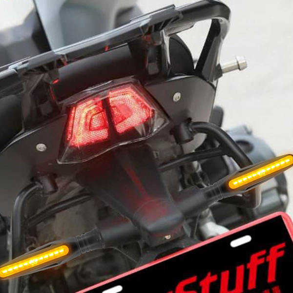 4 stk. Motorcykel Blinklys Flow Blinklys Motorcykel Blinklys 12V 12 LED Pærer til Motorcykel