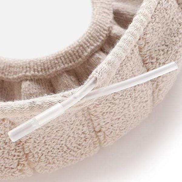 3-pack toalettstolsskydd, mjukt och varmt toalettstolsskydd i frottéstruktur, tvättbart