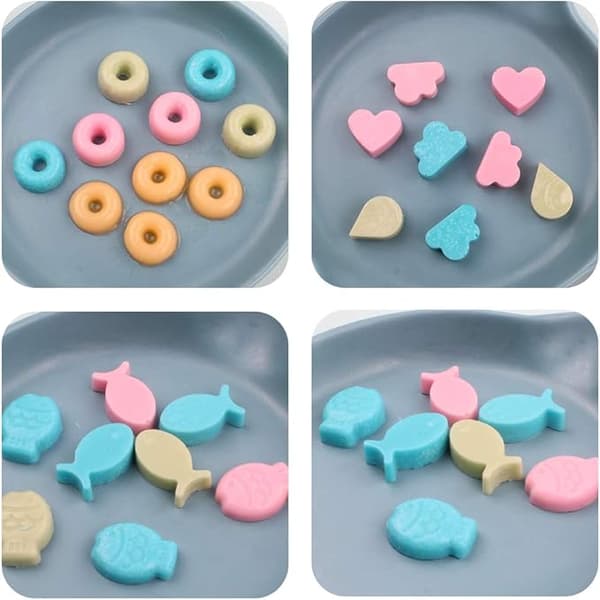 Slik Chokolade Mini Hjerte Sky Donut Sød Fisk Silikoneform