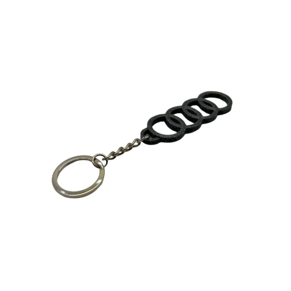 Audi key ring keys chain accessories gray one size