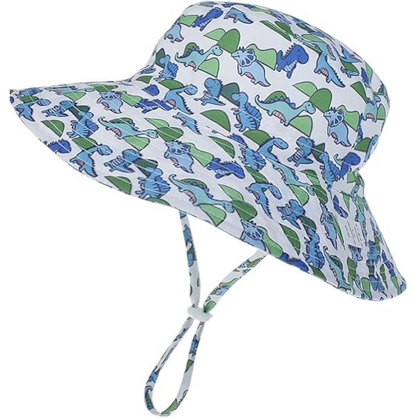 Solhatt Barn Sommar UPF 50+   Flickhink Hink Hat Bred Brätte Strandhattar för   Pojkar 0-7 År 2pack
