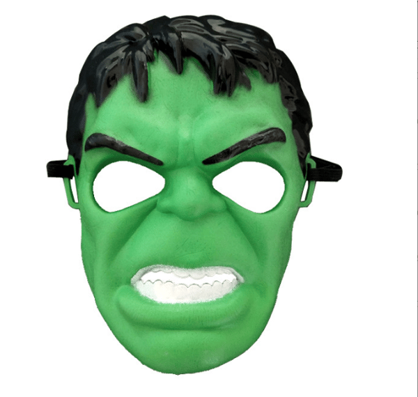 Temamaske tegneseriefilm Hulk rekvisitmaske