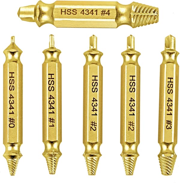 6 kpl HSS 4341 ruuvinpoistinsarja
