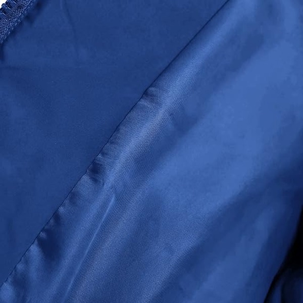 Sininen yksinkertainen naisten takki hupullinen yksivärinen lyhyt talvi /L blue L