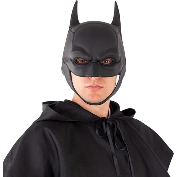 Kort latex Batman maske hovedbetræk