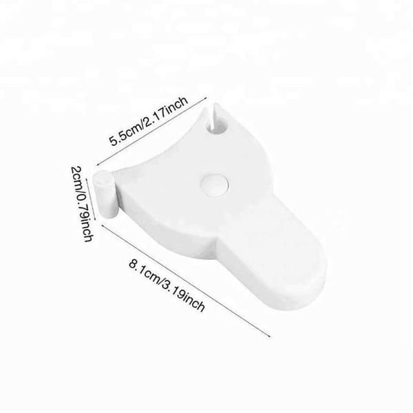 Teleskopisk målebånd (sort+tommer plus centimeter)