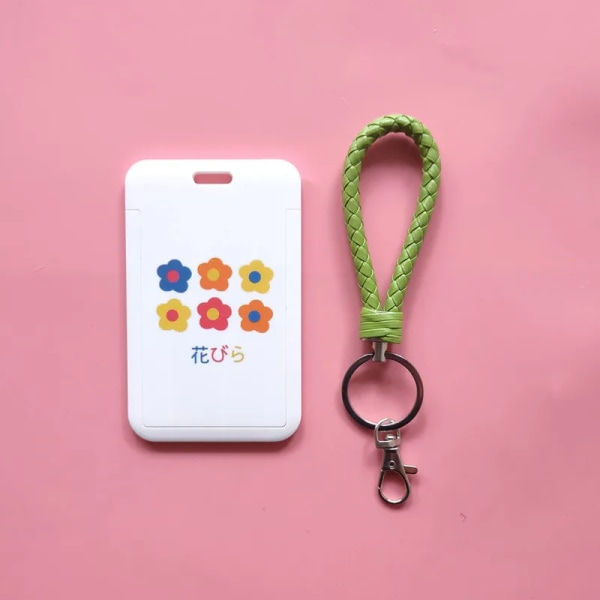 Kreditkortshållare för kvinnor Plast Mode Söt Kvinnlig Omslag Studentkortfodral Buss ID Halsband Badge I String In String